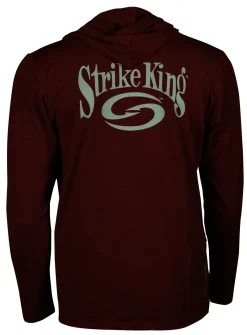 Strike King ANETIK Long Sleeve Low Pro Tech Hoodie Pyro Heather| Apparel