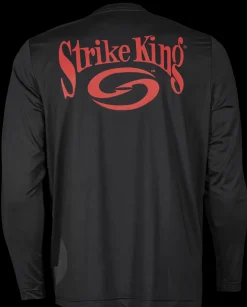 Strike King Long Sleeve Black Moisture Management Shirt| Apparel